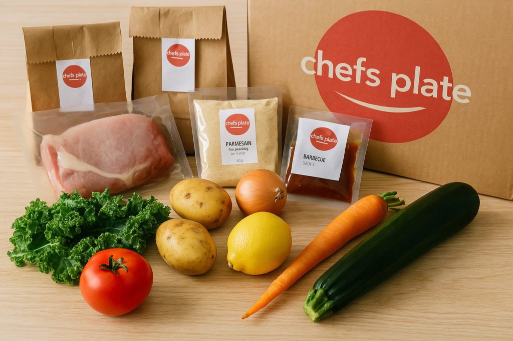 chefs plate canada image of meal kit ingredients