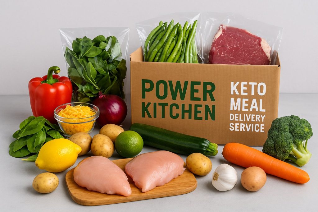 Power Kitchen keto meal delivery service with fresh ingredients